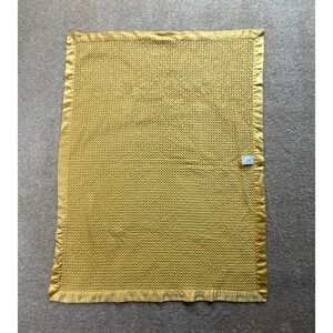 Cloud Island Target Golden Yellow Waffle Weave Satin Trim Baby Blanket Lovey